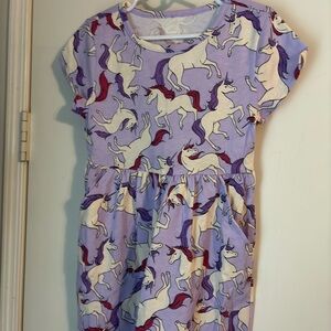 Wonder Nation Lavender Unicorn Dress